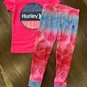 Hurley Pink and Blue Kids Pajamas